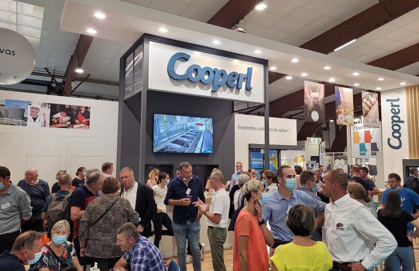 Cooperl booth at the SPACE tradesow in 2021